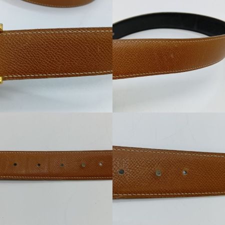  HERMES エルメス コンスタンスベルト リバーシブル ブラウン x ブラック