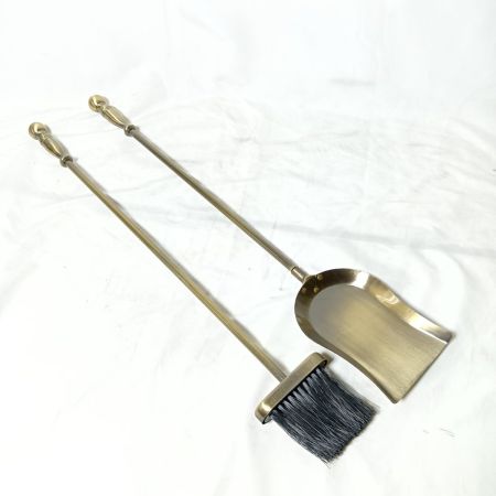   ブラス暖炉ツールセット ファイヤーツール ５点セット アンティーク仕上げ