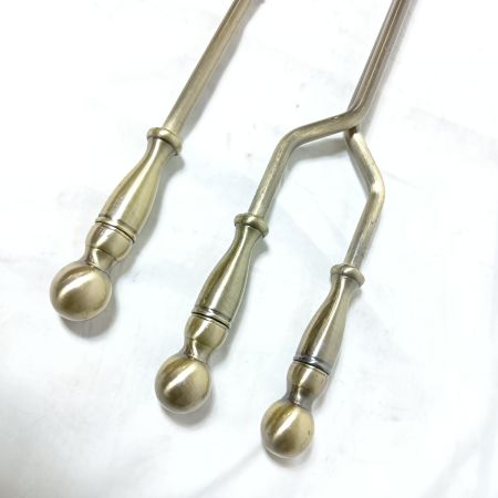   ブラス暖炉ツールセット ファイヤーツール ５点セット アンティーク仕上げ