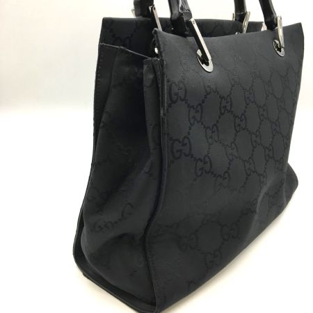  GUCCI グッチ ハンドバッグ　 バンブー 　ナイロン 002 1016 200047 ブラック