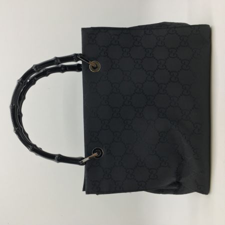  GUCCI グッチ ハンドバッグ　 バンブー 　ナイロン 002 1016 200047 ブラック