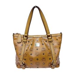 ◎◎ MCM エムシーエム ヴィセトス トートバッグ モノグラム MWP5AVI75CO001 キャメル ストラップ欠品 Cランク