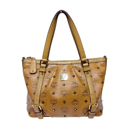  MCM エムシーエム ヴィセトス トートバッグ モノグラム MWP5AVI75CO001 キャメル ストラップ欠品