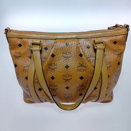  MCM エムシーエム ヴィセトス トートバッグ モノグラム MWP5AVI75CO001 キャメル ストラップ欠品