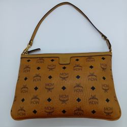 ◎◎ MCM エムシーエム ショルダーバッグ クラッチバッグ MWP4AVI29CO001 キャメル Bランク