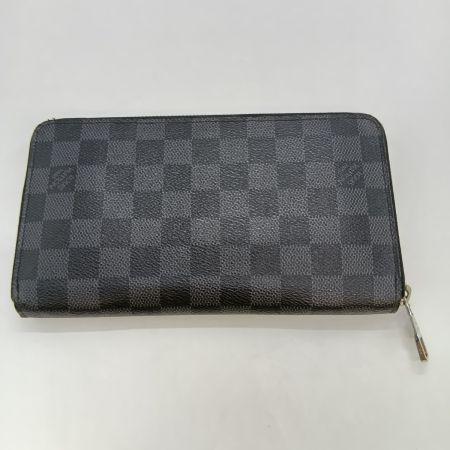  LOUIS VUITTON ルイヴィトン ダミエ グラフィット ジッピー オーガナイザー 長財布 N63077 ブラック