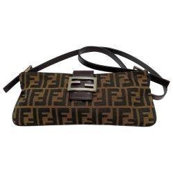 ◎◎ FENDI フェンディ ズッカ ショルダーバッグ 2119 26685 099 ブラウン Cランク
