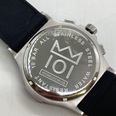  HYAKUICHI クロノグラフ メンズ クォーツ 腕時計 箱付 HYAKUICHI-08