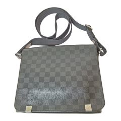  LOUIS VUITTON ルイヴィトン ダミエ グラフィット ディストリクトPM NM ショルダーバッグ N41028 ブラック Bランク
