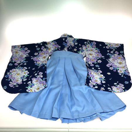  Catherine Cottage  袴3点セット　上衣　袴スカート　帯 ネイビー×スカイブルー