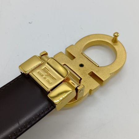  Ferragamo フェラガモ ダブルガンチーニ ベルト ブラック×ゴールド(金具)