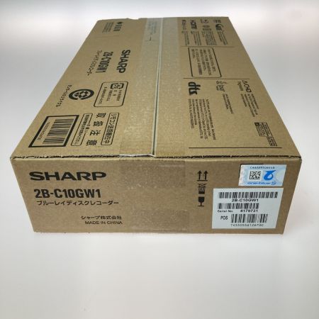  SHARP シャープ Blu-ray ブルーレイディスクレコーダー 1TB HDD 2B-C10GW1