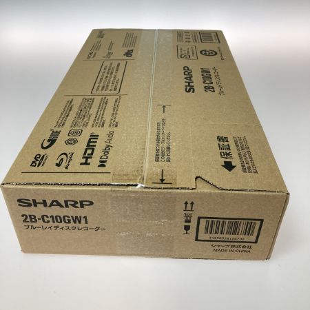  SHARP シャープ Blu-ray ブルーレイディスクレコーダー 1TB HDD 2B-C10GW1