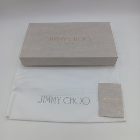  JIMMY CHOO ジミーチュウ マルティナ 長財布 JCロゴ クロコ型押し シルバー