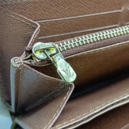  LOUIS VUITTON ルイヴィトン モノグラム ジッピーウオレット 長財布 ラウンドファスナー M42616 ブラウン