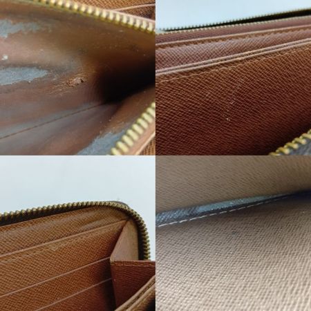  LOUIS VUITTON ルイヴィトン モノグラム ジッピーウオレット 長財布 ラウンドファスナー M42616 ブラウン