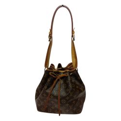 ◎◎ LOUIS VUITTON ルイヴィトン モノグラム プチノエ ショルダーバッグ M42226 ブラウン Cランク