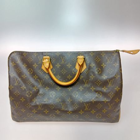  LOUIS VUITTON ルイヴィトン モノグラム スピーディ4 ボストンバッグ M41522 ブラウン