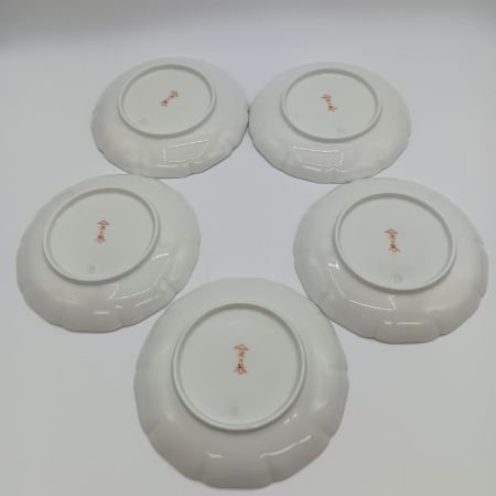  FUKAGAWA　SEIJI　co.,ltd 深川製磁 唐子あそび 波型 中皿 5枚セット 5号皿