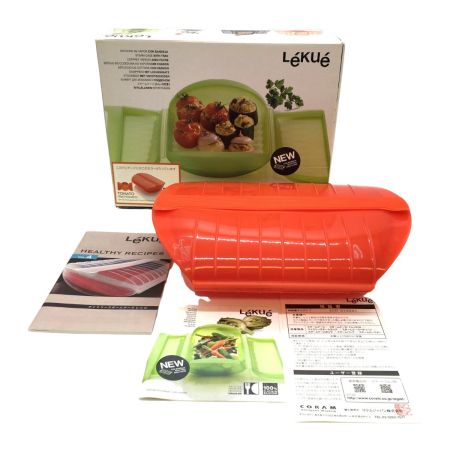   Lekue ルクエ スチームケース ファミリーサイズ トマト レシピ本付き