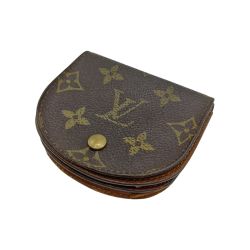 ◎◎ LOUIS VUITTON ルイヴィトン モノグラム ポルトモネ グゼ コインケース 小銭入れ M61970 ブラウン Cランク