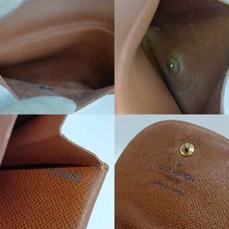  LOUIS VUITTON ルイヴィトン モノグラム ポルトモネ グゼ コインケース 小銭入れ M61970 ブラウン