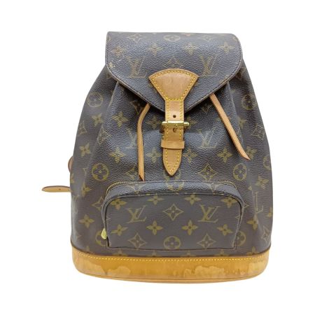  LOUIS VUITTON ルイヴィトン モノグラム モンスリ MM リュック デイパック M51136 ブラウン