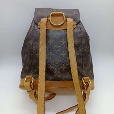  LOUIS VUITTON ルイヴィトン モノグラム モンスリ MM リュック デイパック M51136 ブラウン