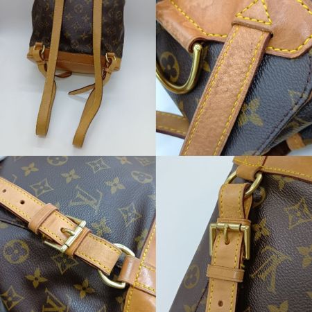  LOUIS VUITTON ルイヴィトン モノグラム モンスリ MM リュック デイパック M51136 ブラウン