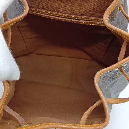  LOUIS VUITTON ルイヴィトン モノグラム モンスリ MM リュック デイパック M51136 ブラウン