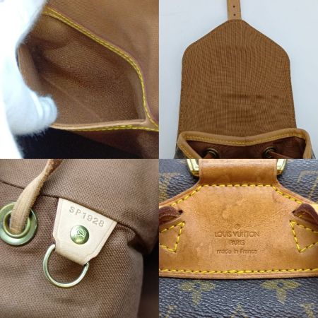  LOUIS VUITTON ルイヴィトン モノグラム モンスリ MM リュック デイパック M51136 ブラウン