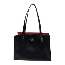 ◎◎ COACH コーチ テイタム キャリーオール トートバッグ ショルダーバッグ C4078 ブラック Cランク