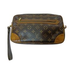 ◎◎ LOUIS VUITTON ルイヴィトン モノグラム マルリードラゴンヌGM セカンドバッグ M51825 ブラウン ベタつき有 ジャンク Dランク