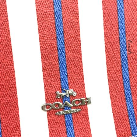  COACH コーチ ストライププリント CT900 マルチカラー