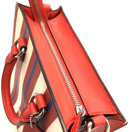  COACH コーチ ストライププリント CT900 マルチカラー