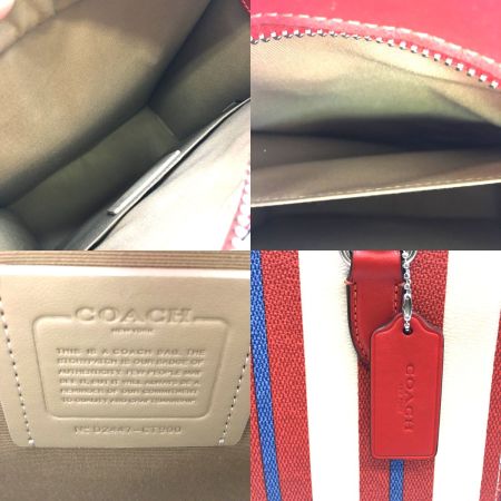  COACH コーチ ストライププリント CT900 マルチカラー