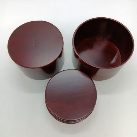  柴田慶信商店 曲げわっぱ きこり弁当箱 丸弁当箱 シバキ塗り 本体のみ