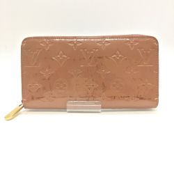 ◎◎ LOUIS VUITTON ルイヴィトン ヴェルニ ジッピーウォレットローズヴェルール  M91599 ベージュ Cランク