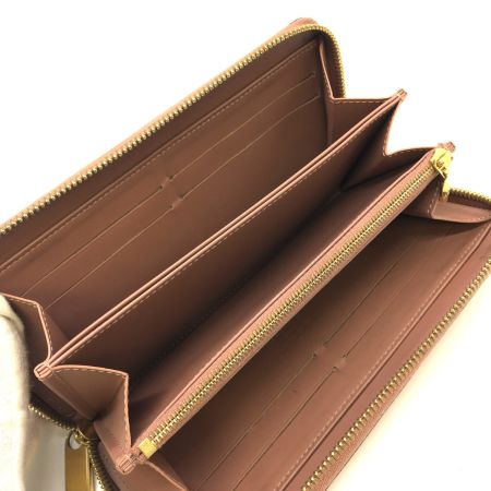  LOUIS VUITTON ルイヴィトン ヴェルニ ジッピーウォレットローズヴェルール  M91599 ベージュ