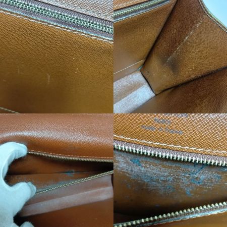  LOUIS VUITTON ルイヴィトン モノグラム モンソー ビジネスバッグ ストラップ・カギ無 M51185 ブラウン ポケット中ベタつき有