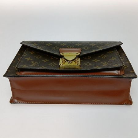  LOUIS VUITTON ルイヴィトン モノグラム モンソー ビジネスバッグ ストラップ・カギ無 M51185 ブラウン ポケット中ベタつき有