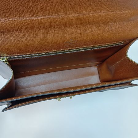  LOUIS VUITTON ルイヴィトン モノグラム モンソー ビジネスバッグ ストラップ・カギ無 M51185 ブラウン ポケット中ベタつき有