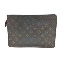 ◎◎ LOUIS VUITTON ルイヴィトン モノグラム ポシェットオム クラッチバッグ セカンドバッグ M51795 ブラウン Cランク