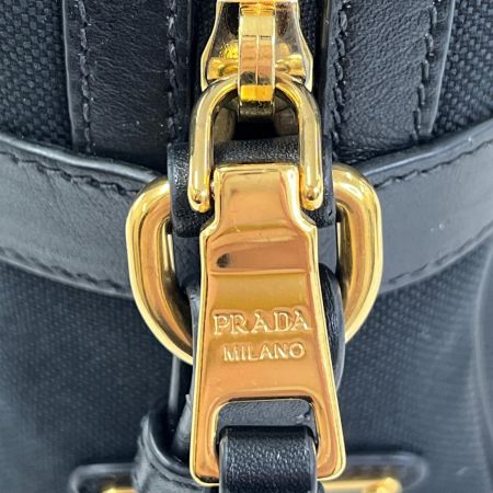  PRADA プラダ ショルダーバッグ　ロゴジャガード　リボン 1BH089 ブラック