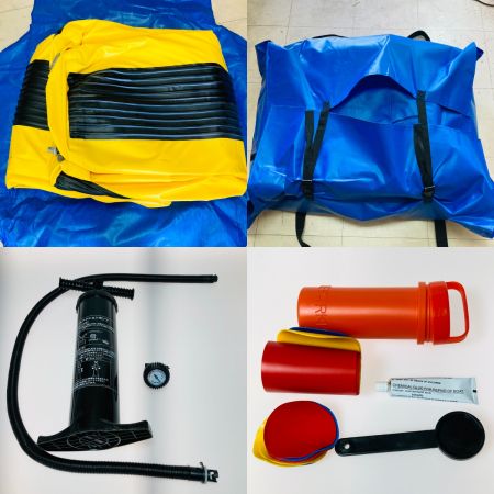  SEDIAC バナナボート 4人乗り 水上 雪上 ハンドポンプ付