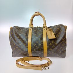 ◎◎ LOUIS VUITTON ルイヴィトン キーポル･バンドリエール 45 ボストンバッグ 旅行鞄 M41418 ブラウン Bランク