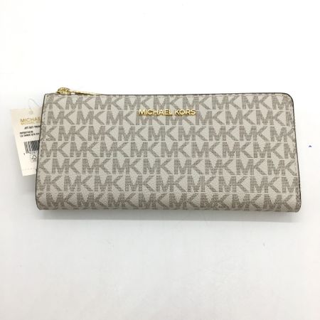  MICHAEL KORS マイケルコース JET SET TRAVEL ウォレット ラージ - MKシグネチャー 35F8GTVZ3B アイボリー