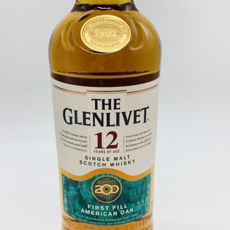  THE GLENLIVET 12年 ウイスキー シングルモルト スコッチ 700ml 43% 200周年記念ボトル 箱付 未開栓