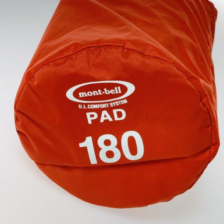  mont･bell モンベル U.L.コンフォートシステムパッド 180 オレンジブリック 1124404