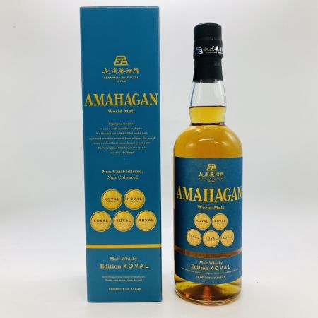 【北海道内限定発送】 AMAHAGAN ジャパニーズ ウイスキー ワールド モルト エディション コーヴァル 700ml 47% 箱付 未開栓